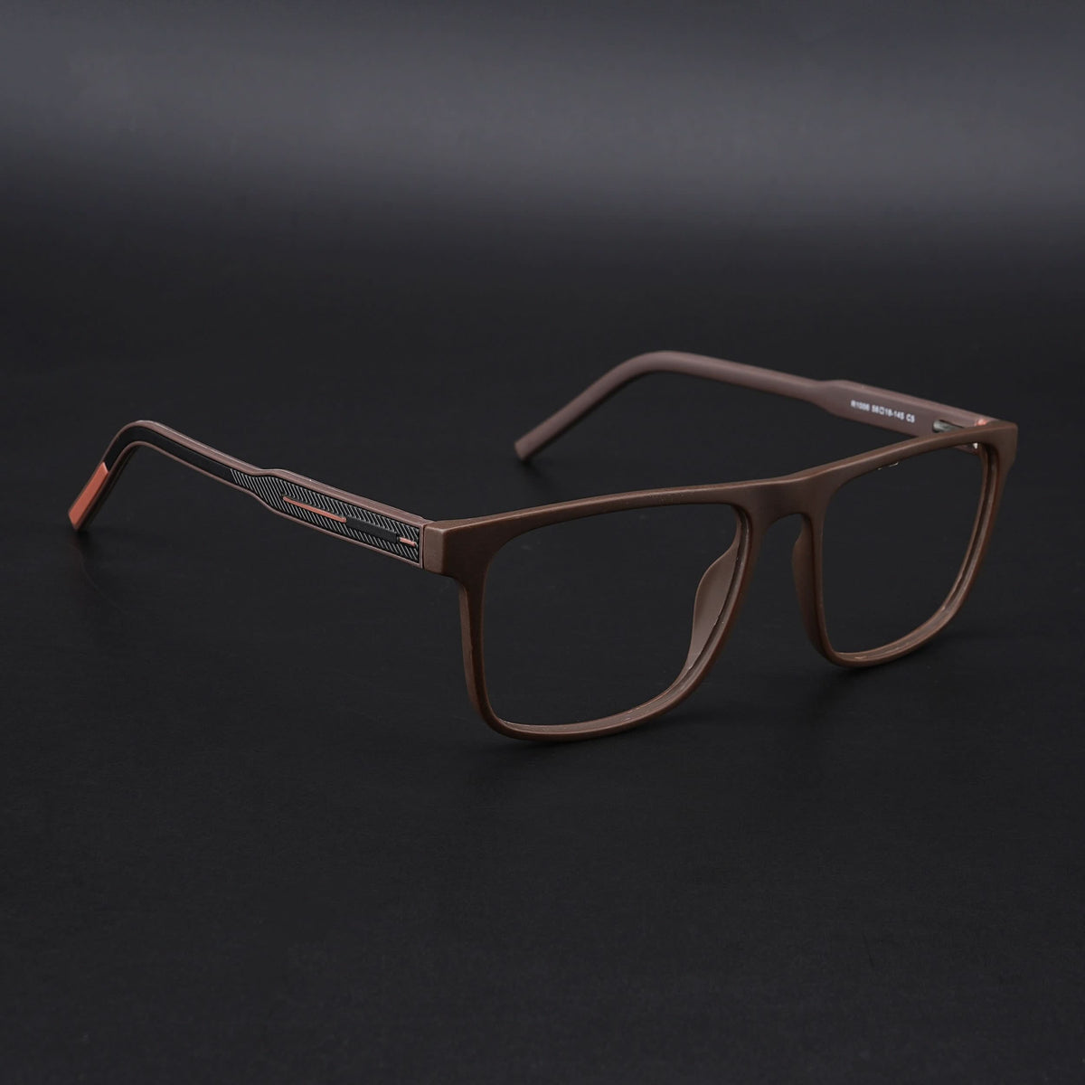 Eyejack Rush Matt Brown Square Eyeglasses for Men & Women (1006CL694-C10)
