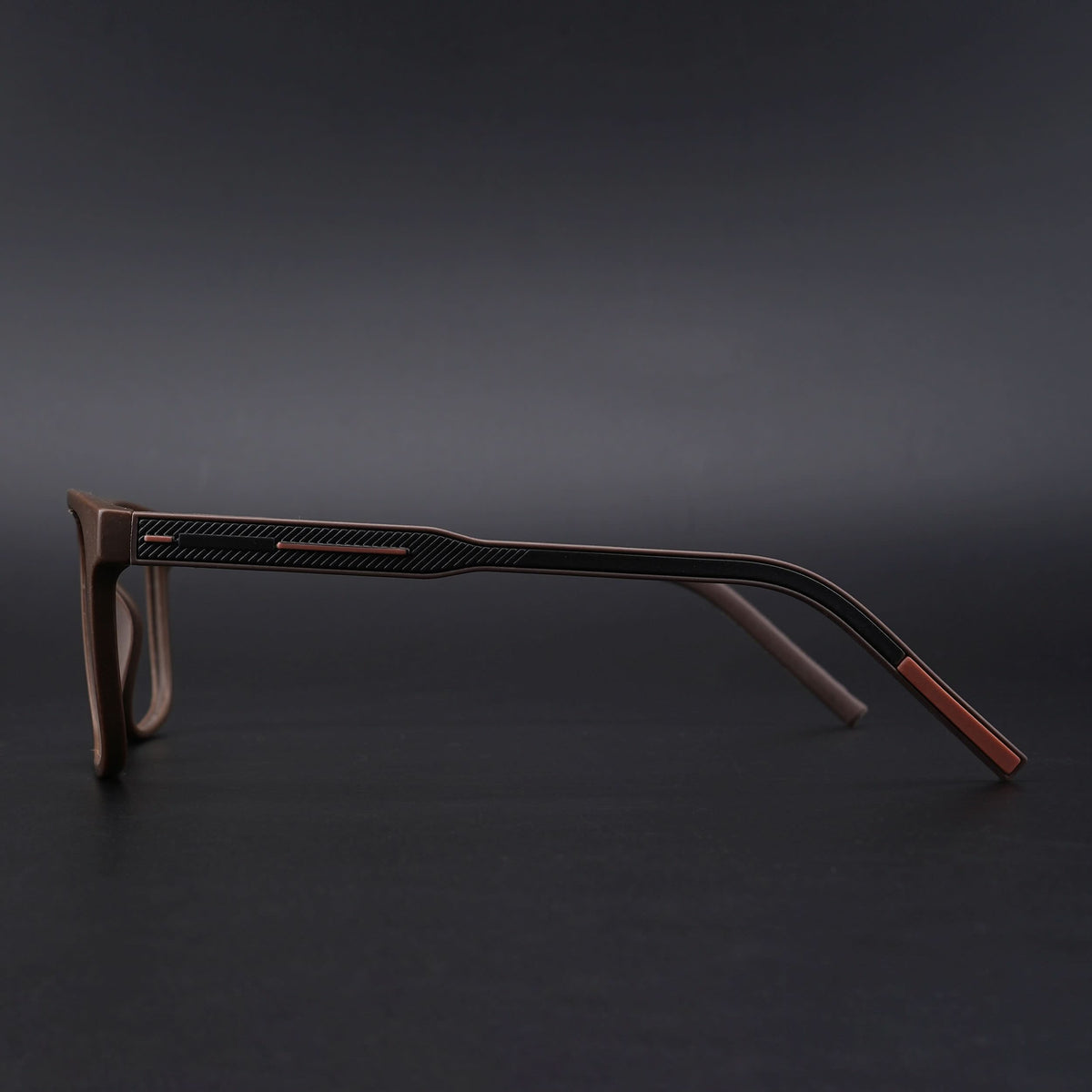 Eyejack Rush Matt Brown Square Eyeglasses for Men & Women (1006CL694-C10)