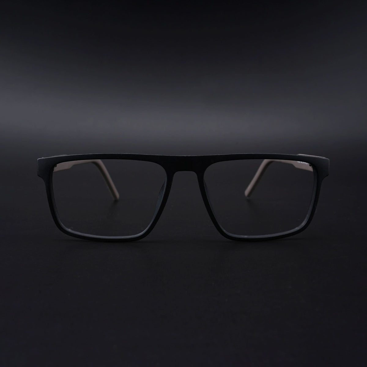 Eyejack Rush Matt Black Square Eyeglasses for Men & Women (1007CL695-C1)