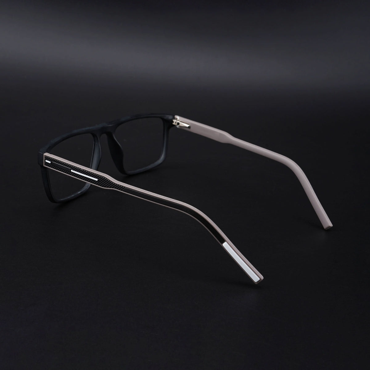 Eyejack Rush Matt Black Square Eyeglasses for Men & Women (1007CL695-C1)