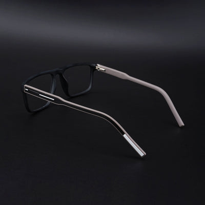 Eyejack Rush Matt Black Square Eyeglasses for Men & Women (1007CL695-C1)