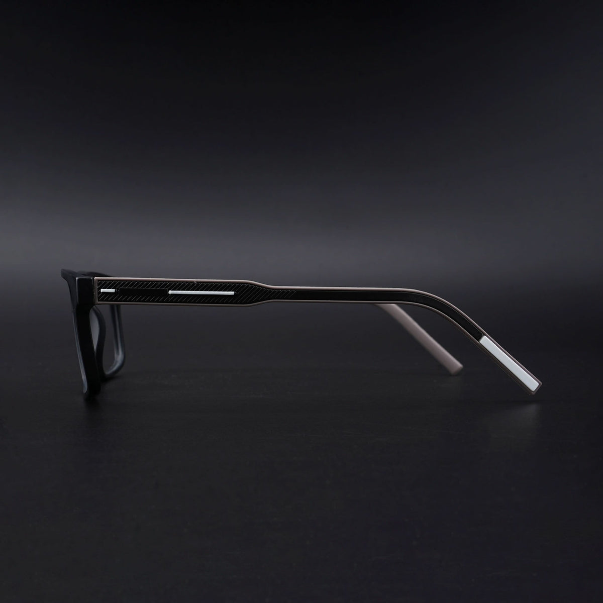 Eyejack Rush Matt Black Square Eyeglasses for Men & Women (1007CL695-C1)