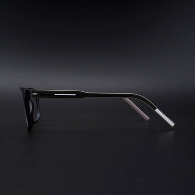 Eyejack Rush Matt Black Square Eyeglasses for Men & Women (1007CL695-C1)
