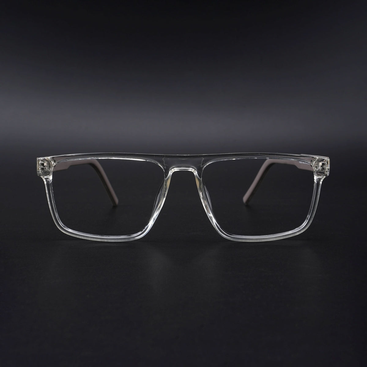 Eyejack Rush Transparent Square Eyeglasses for Men & Women (1007CL696-C2)