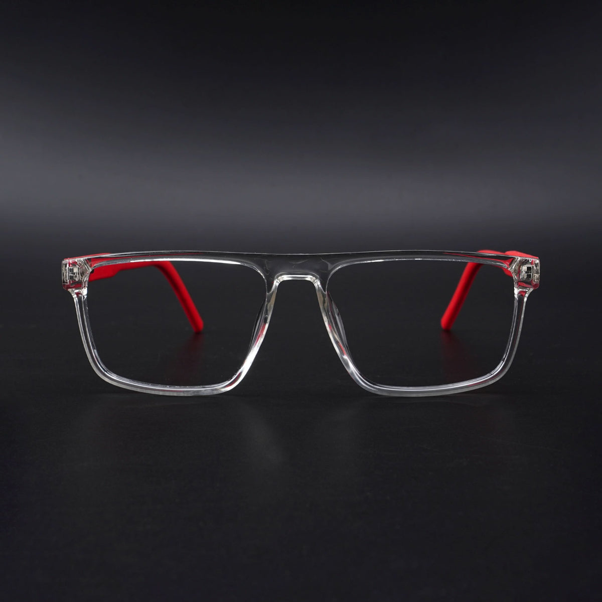 Eyejack Rush Transparent Square Eyeglasses for Men & Women (1007CL698-C4)