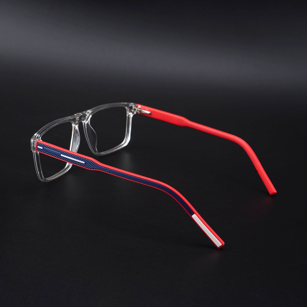 Eyejack Rush Transparent Square Eyeglasses for Men & Women (1007CL698-C4)