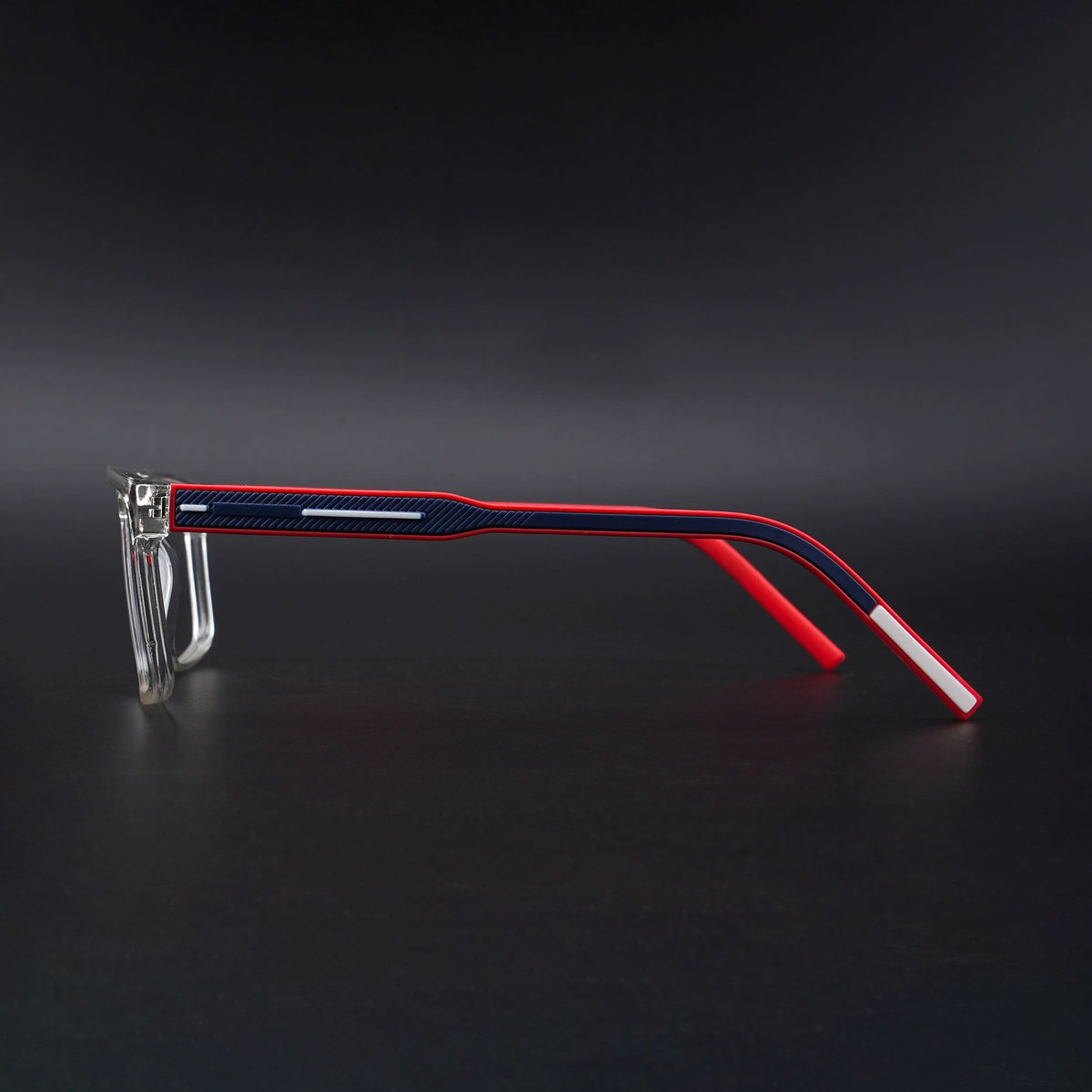 Eyejack Rush Transparent Square Eyeglasses for Men & Women (1007CL698-C4)