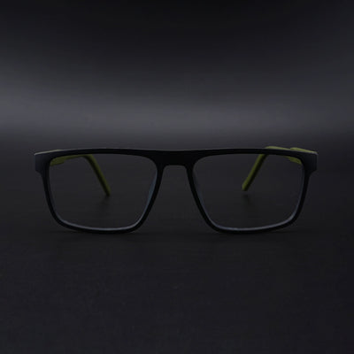 Eyejack Rush Matt Black Square Eyeglasses for Men & Women (1007CL699-C5)