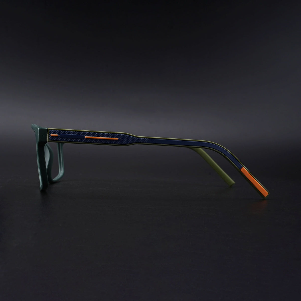 Eyejack Rush Green Square Eyeglasses for Men & Women (1007CL700-C6)