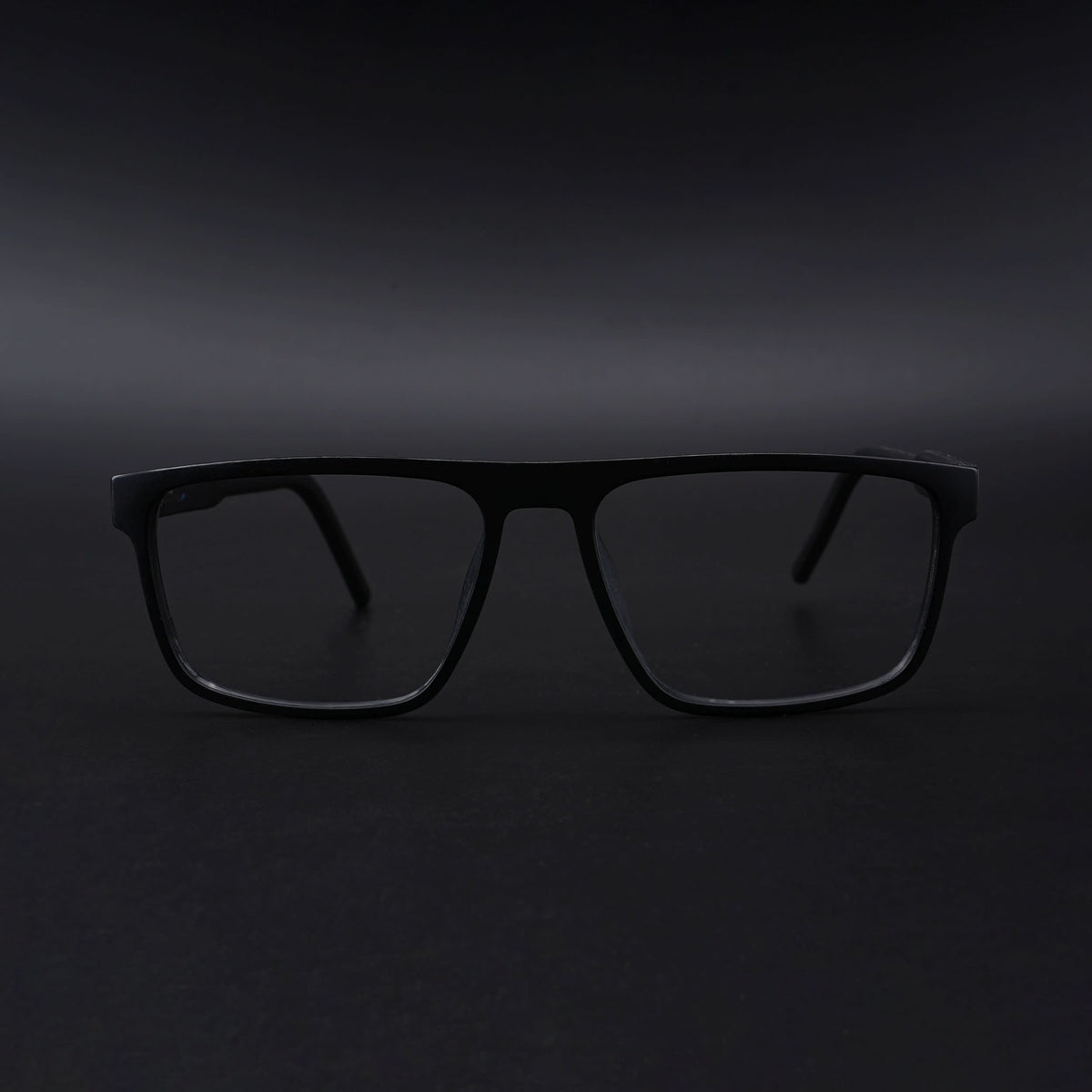 Eyejack Rush Matt Black Square Eyeglasses for Men & Women (1007CL701-C7)