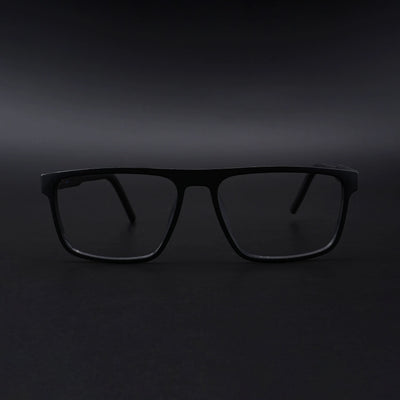Eyejack Rush Matt Black Square Eyeglasses for Men & Women (1007CL701-C7)