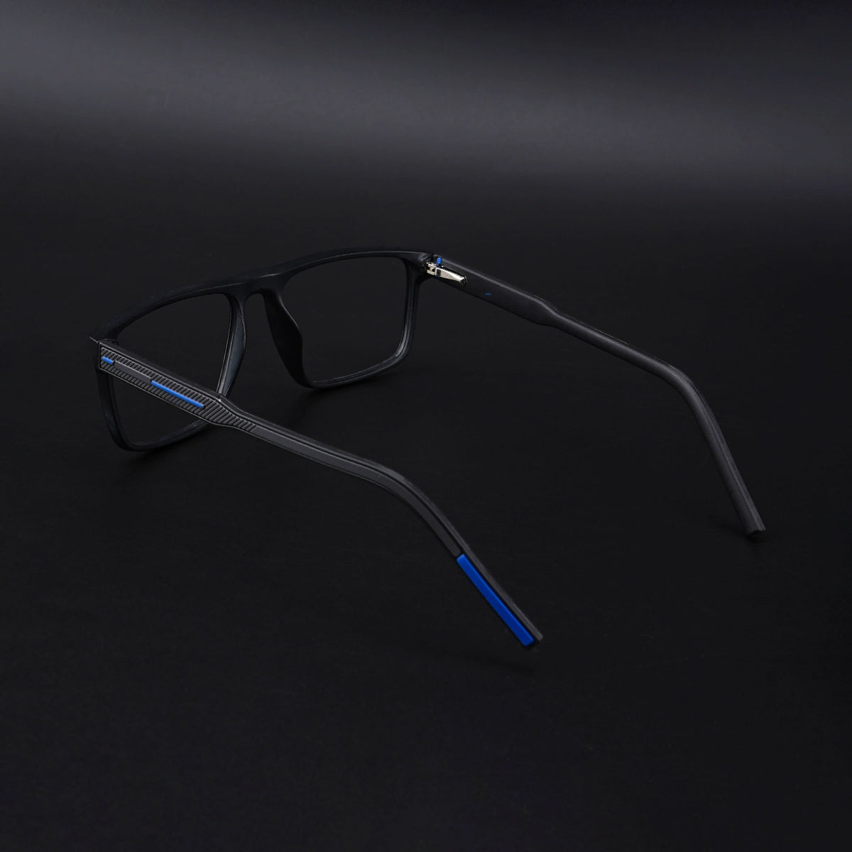 Eyejack Rush Matt Black Square Eyeglasses for Men & Women (1007CL701-C7)