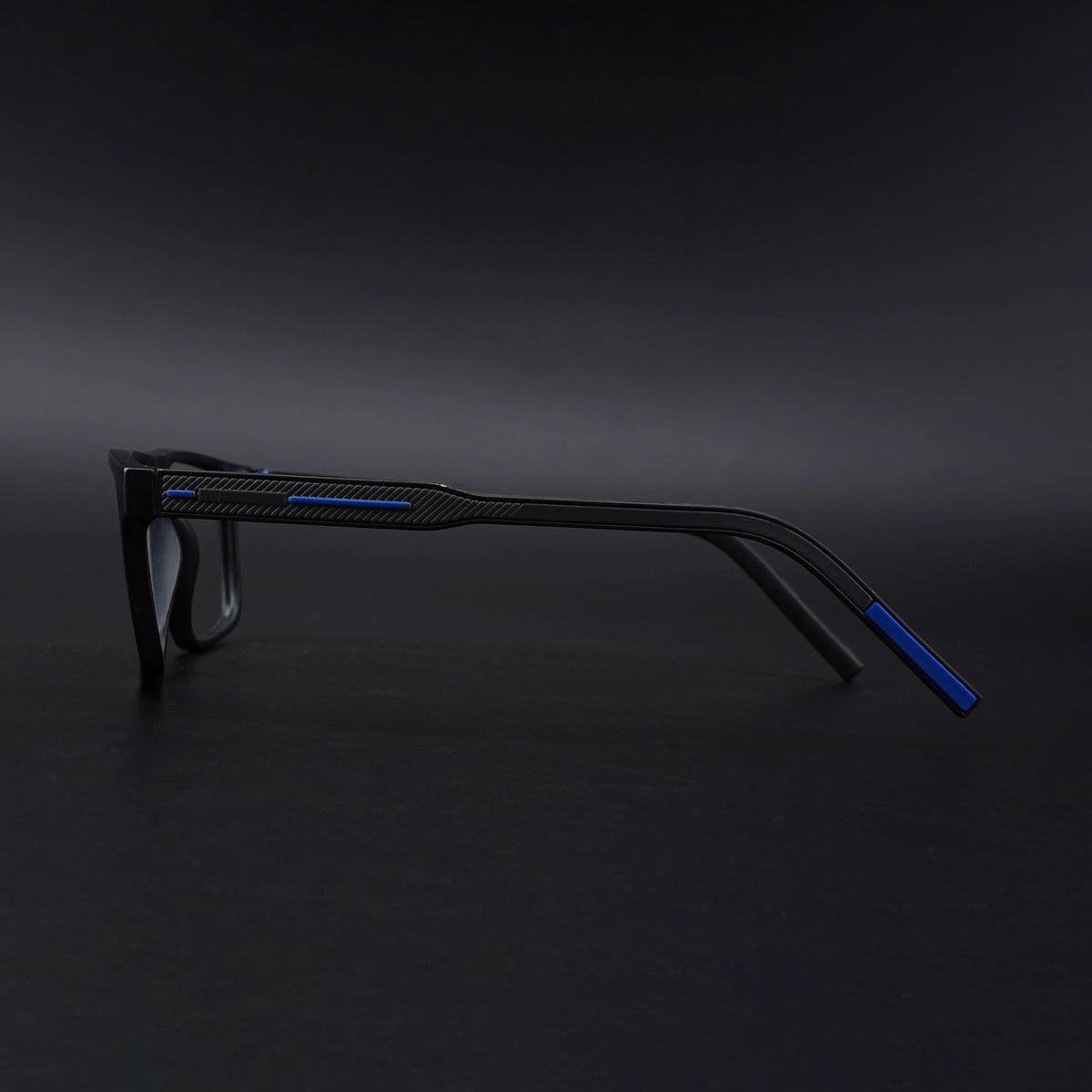 Eyejack Rush Matt Black Square Eyeglasses for Men & Women (1007CL701-C7)