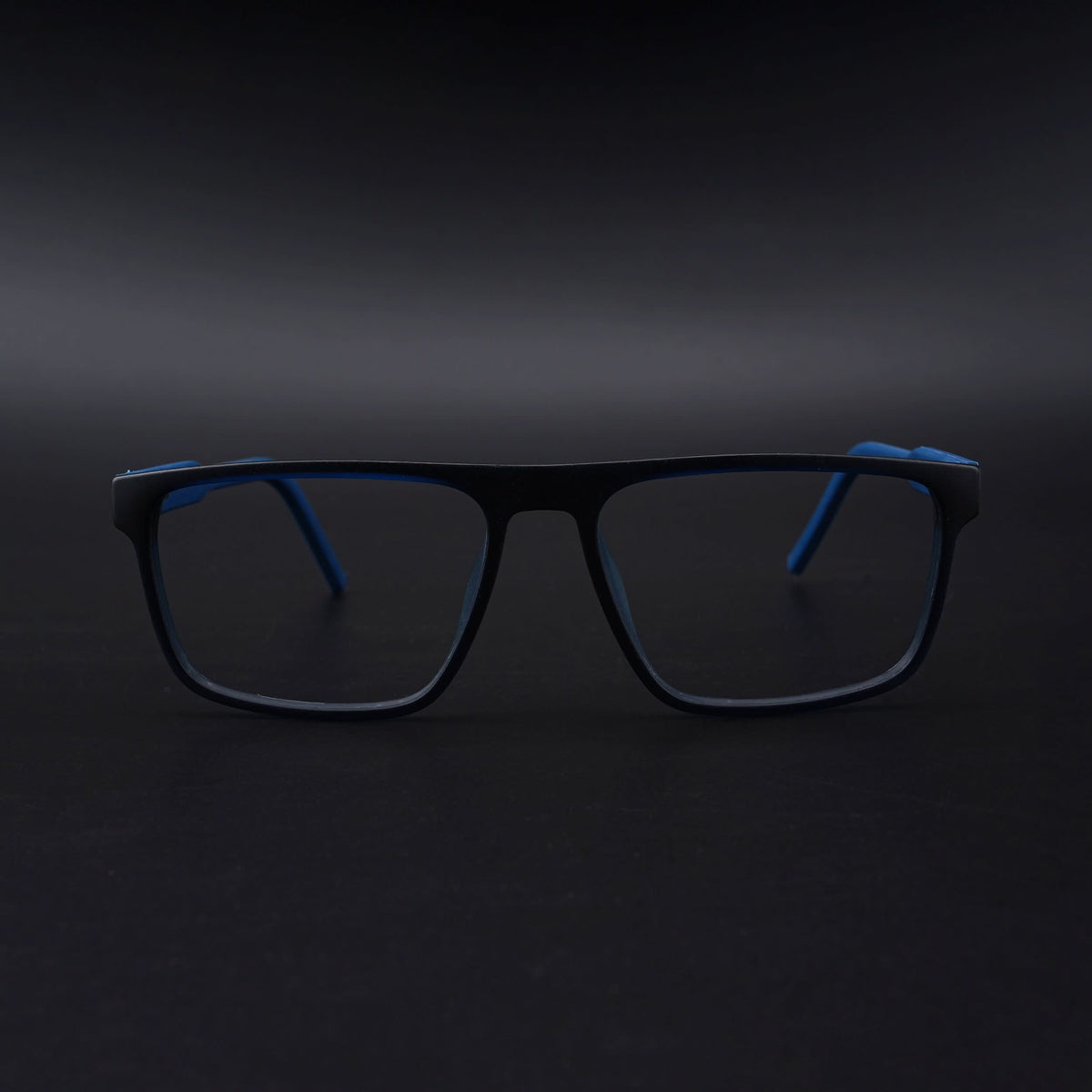Eyejack Rush Navy Blue Square Eyeglasses for Men & Women (1007CL702-C8)