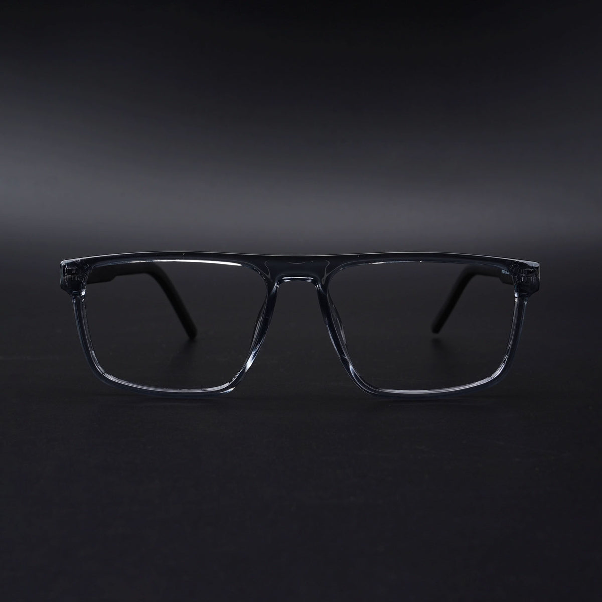 Eyejack Rush Grey Square Eyeglasses for Men & Women (1007CL703-C9)