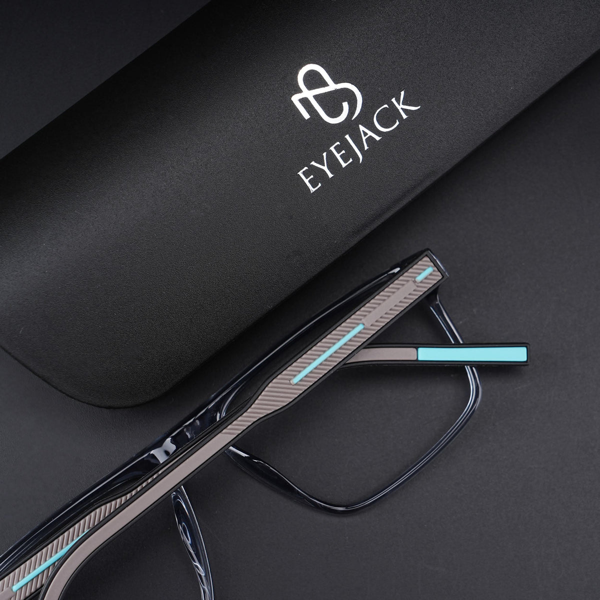 Eyejack Rush Grey Square Eyeglasses for Men & Women (1007CL703-C9)