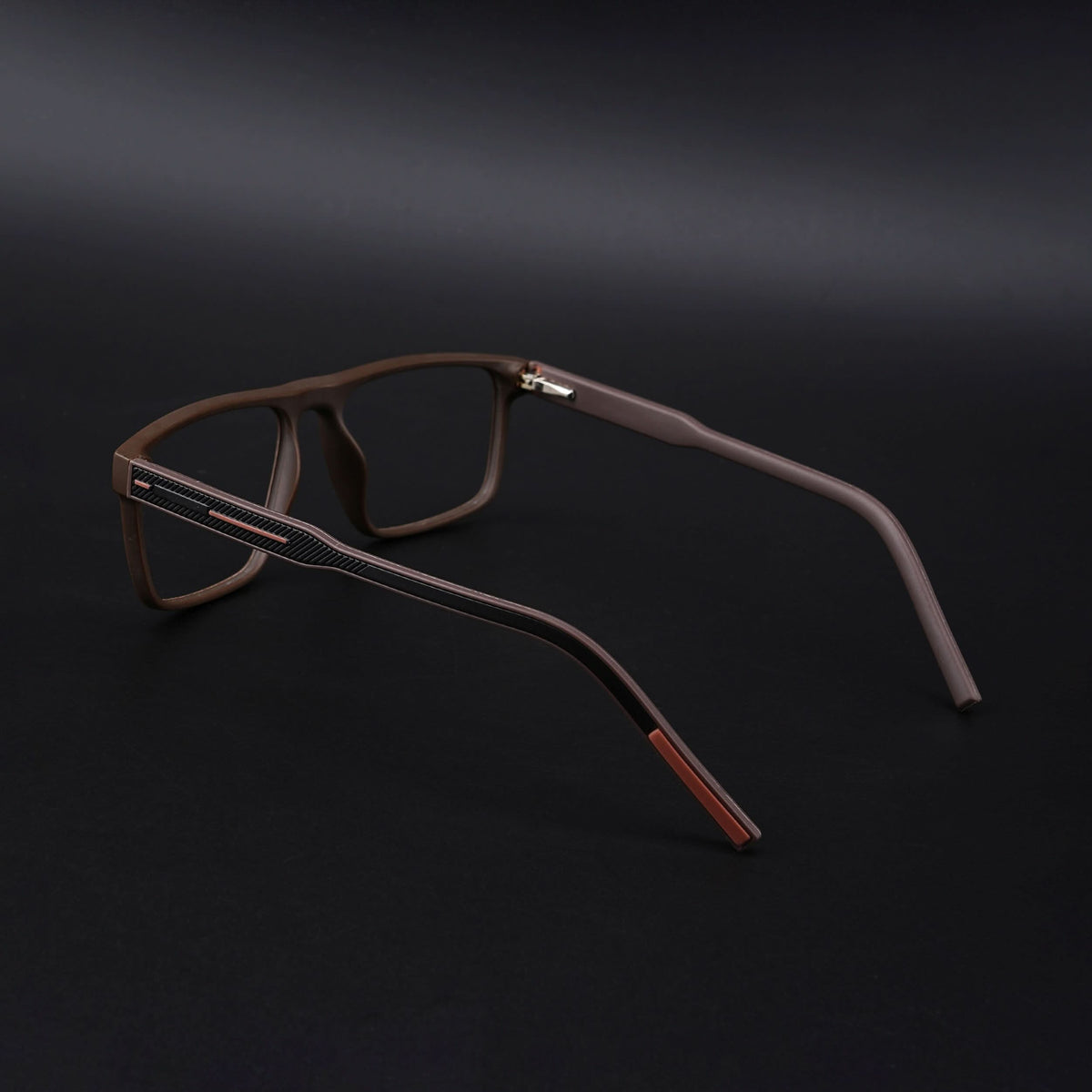 Eyejack Rush Matt Brown Square Eyeglasses for Men & Women (1007CL704-C10)