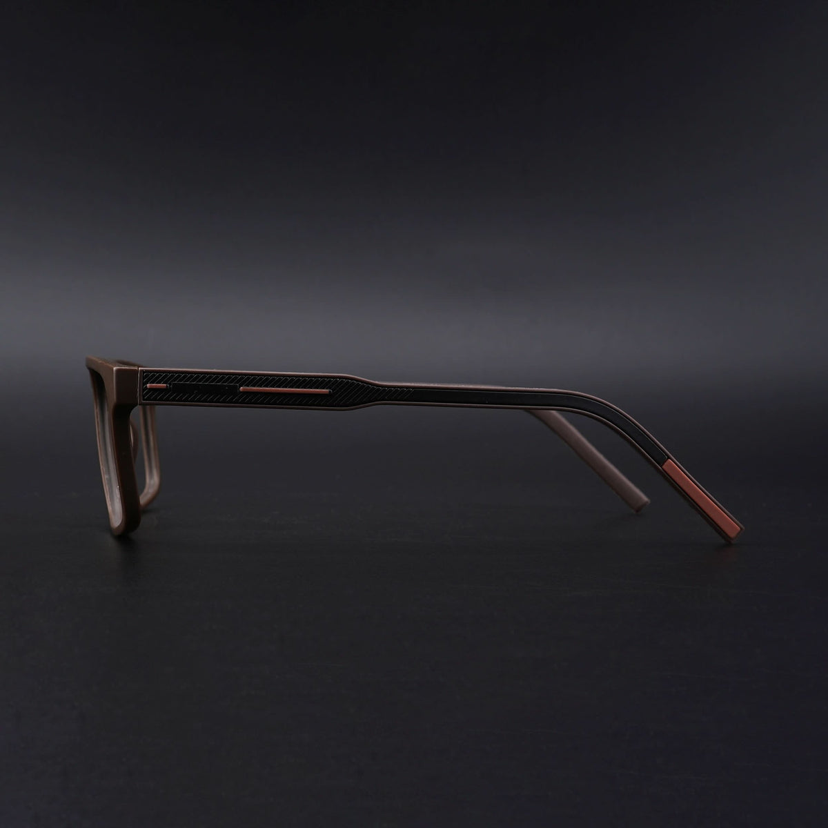Eyejack Rush Matt Brown Square Eyeglasses for Men & Women (1007CL704-C10)