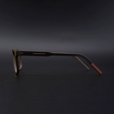 Eyejack Rush Matt Brown Square Eyeglasses for Men & Women (1007CL704-C10)