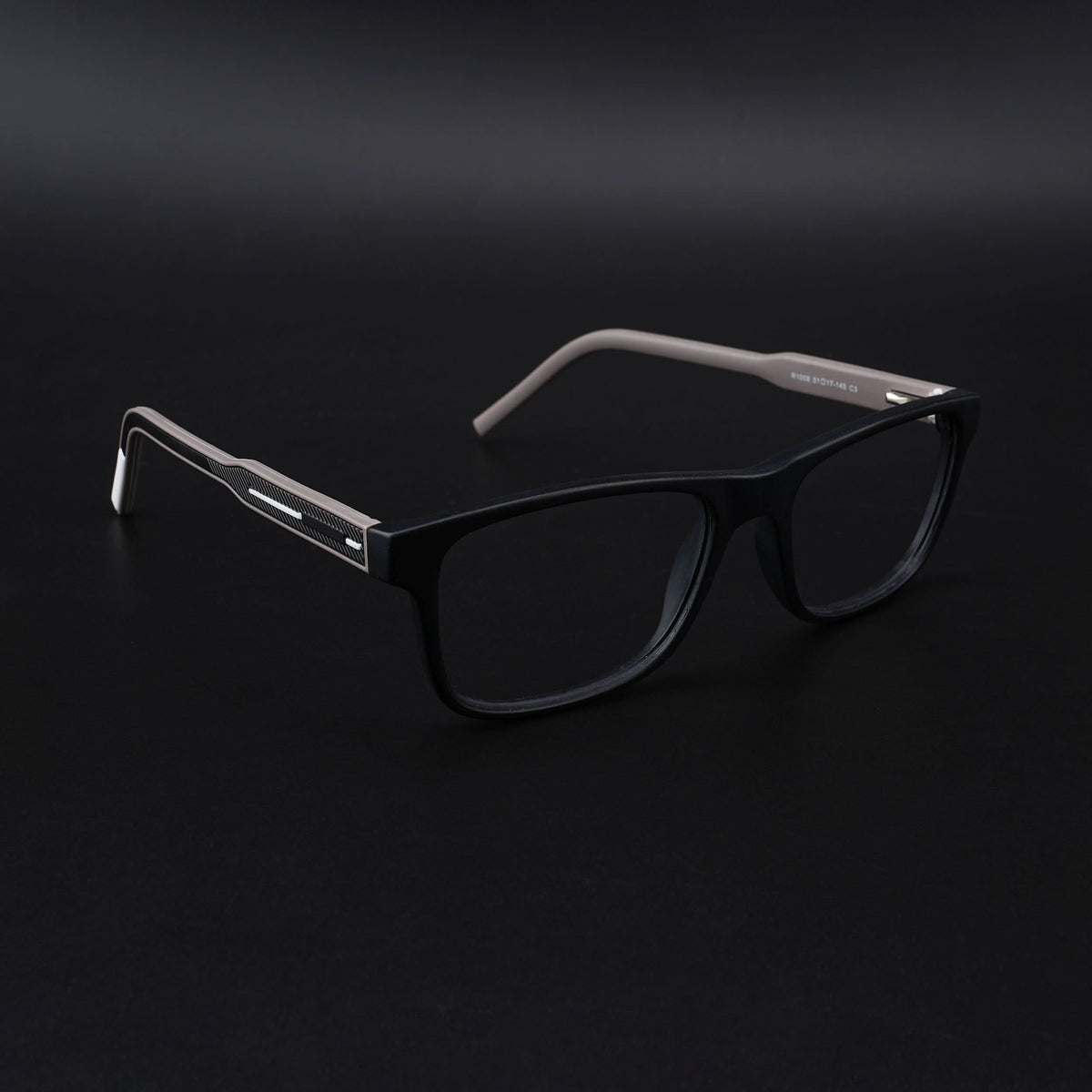 Eyejack Rush Matt Black Square Eyeglasses for Men & Women (1008CL705-C1)