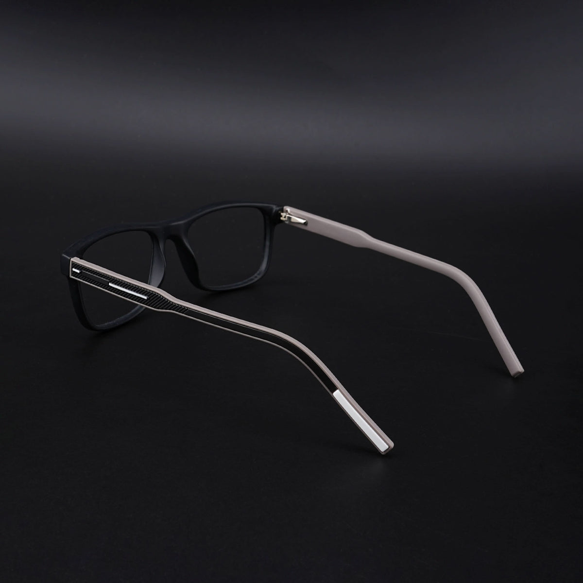 Eyejack Rush Matt Black Square Eyeglasses for Men & Women (1008CL705-C1)