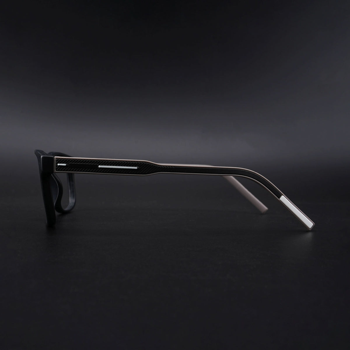 Eyejack Rush Matt Black Square Eyeglasses for Men & Women (1008CL705-C1)