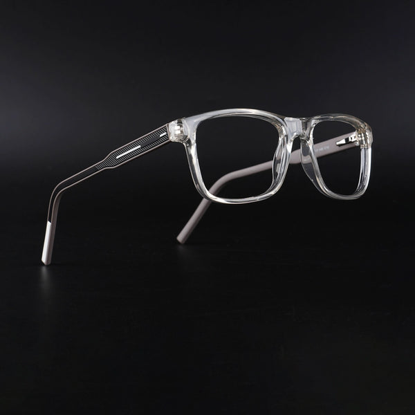 ライラックページ Eyejack Rush Transparent Square Eyeglasses for Men & Women