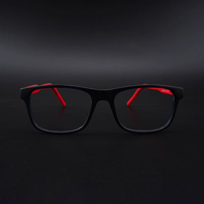 Eyejack Rush Navy Blue Square Eyeglasses for Men & Women (1008CL707-C3)