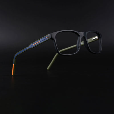 Eyejack Rush Matt Black Square Eyeglasses for Men & Women (1008CL709-C5)