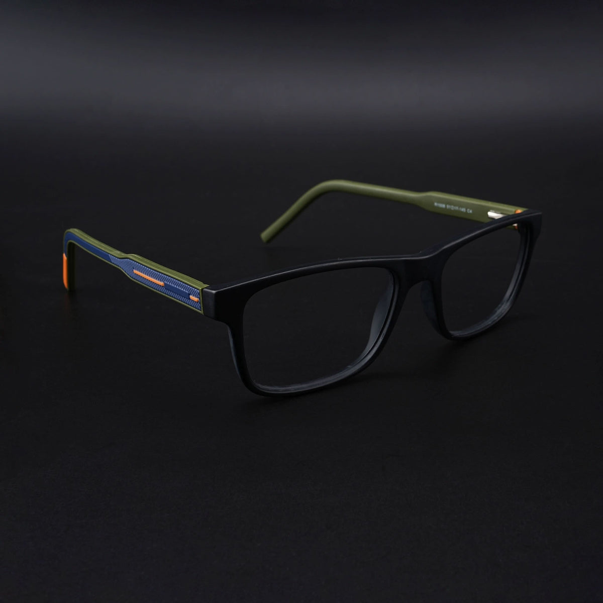 Eyejack Rush Matt Black Square Eyeglasses for Men & Women (1008CL709-C5)