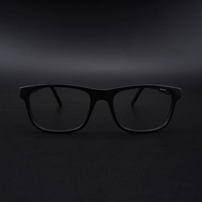 Eyejack Rush Matt Black Square Eyeglasses for Men & Women (1008CL711-C7)