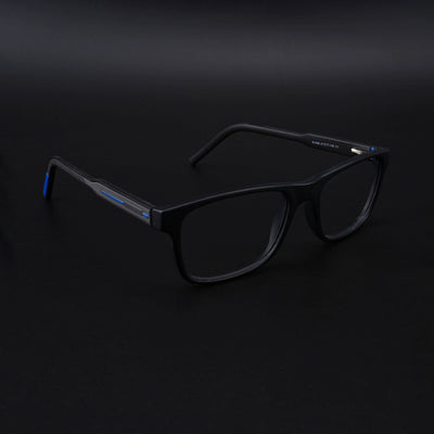 Eyejack Rush Matt Black Square Eyeglasses for Men & Women (1008CL711-C7)