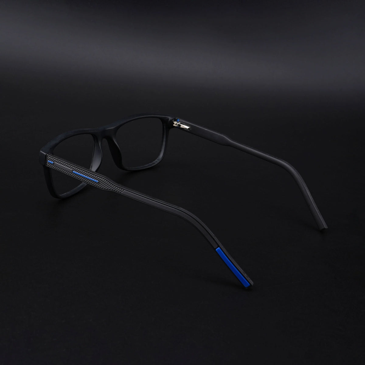 Eyejack Rush Matt Black Square Eyeglasses for Men & Women (1008CL711-C7)