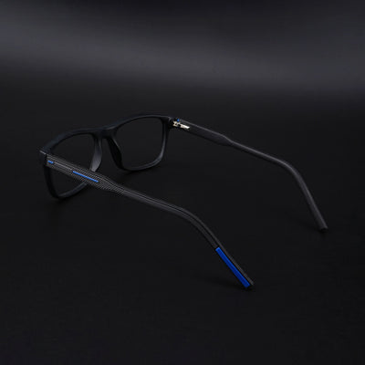 Eyejack Rush Matt Black Square Eyeglasses for Men & Women (1008CL711-C7)