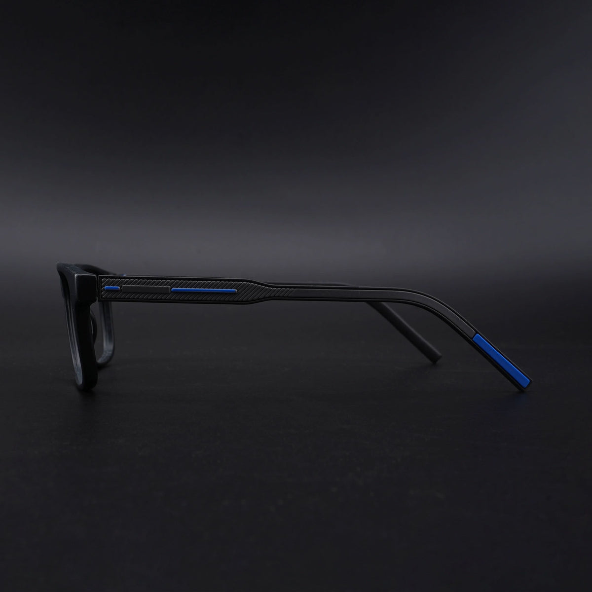 Eyejack Rush Matt Black Square Eyeglasses for Men & Women (1008CL711-C7)
