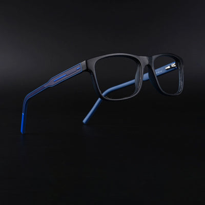 Eyejack Rush Navy Blue Square Eyeglasses for Men & Women (1008CL712-C8)