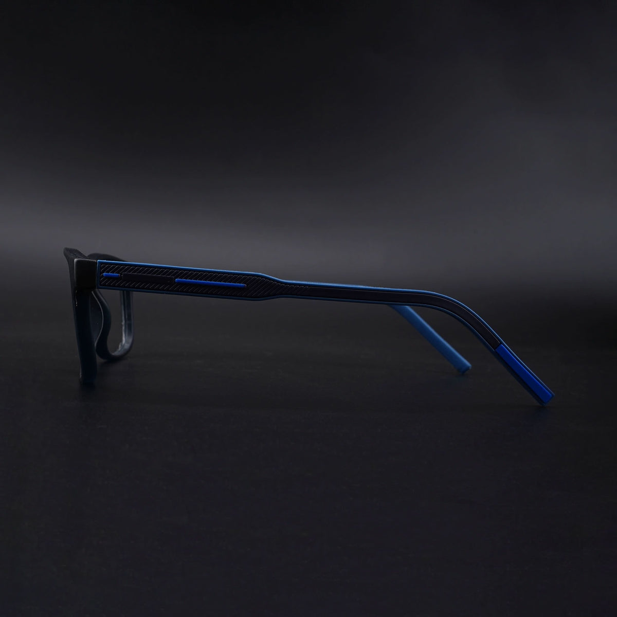 Eyejack Rush Navy Blue Square Eyeglasses for Men & Women (1008CL712-C8)