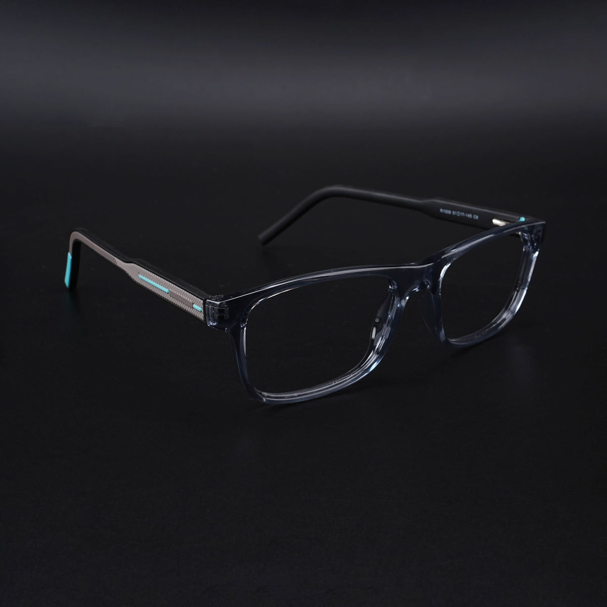 Eyejack Rush Grey Square Eyeglasses for Men & Women (1008CL713-C9)