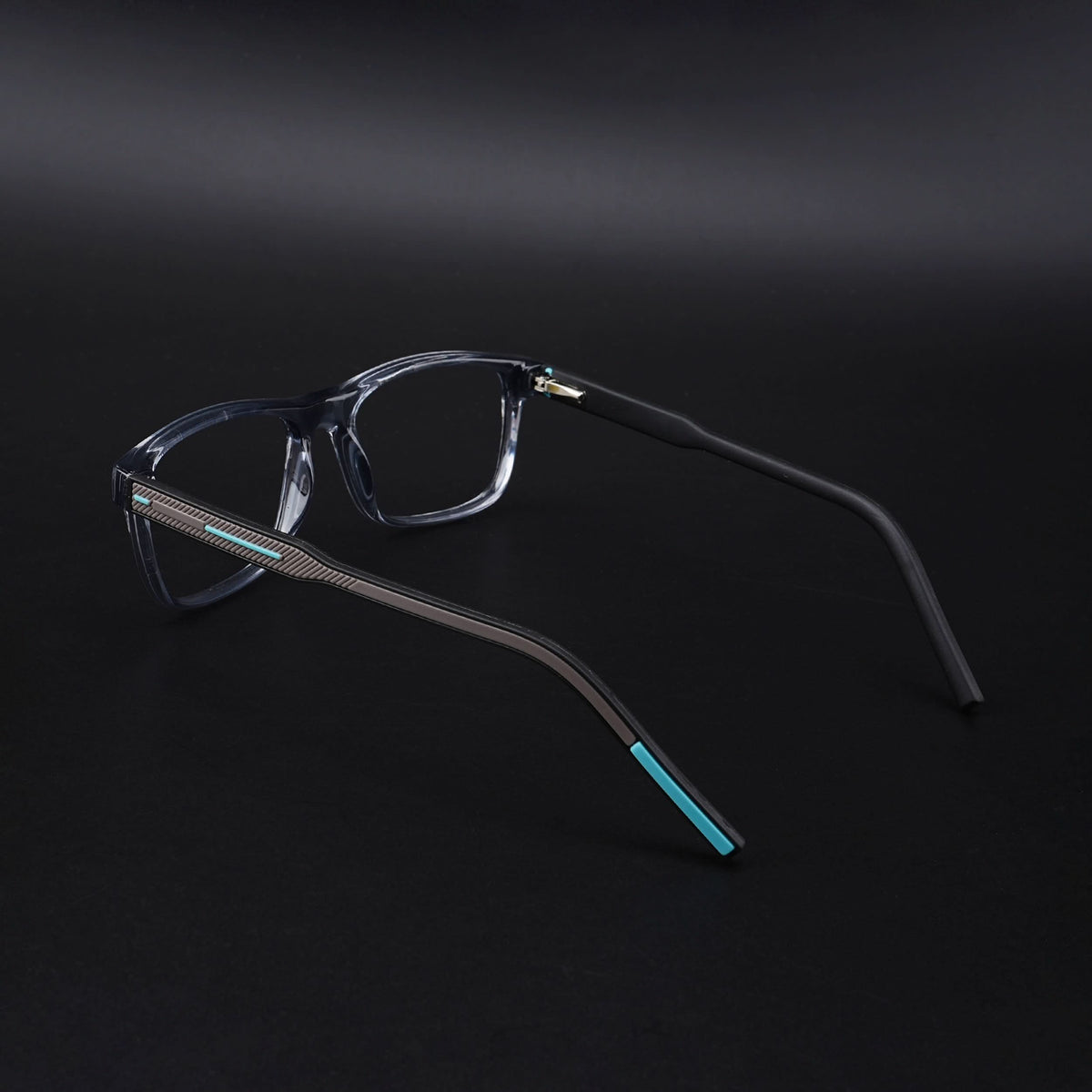 Eyejack Rush Grey Square Eyeglasses for Men & Women (1008CL713-C9)