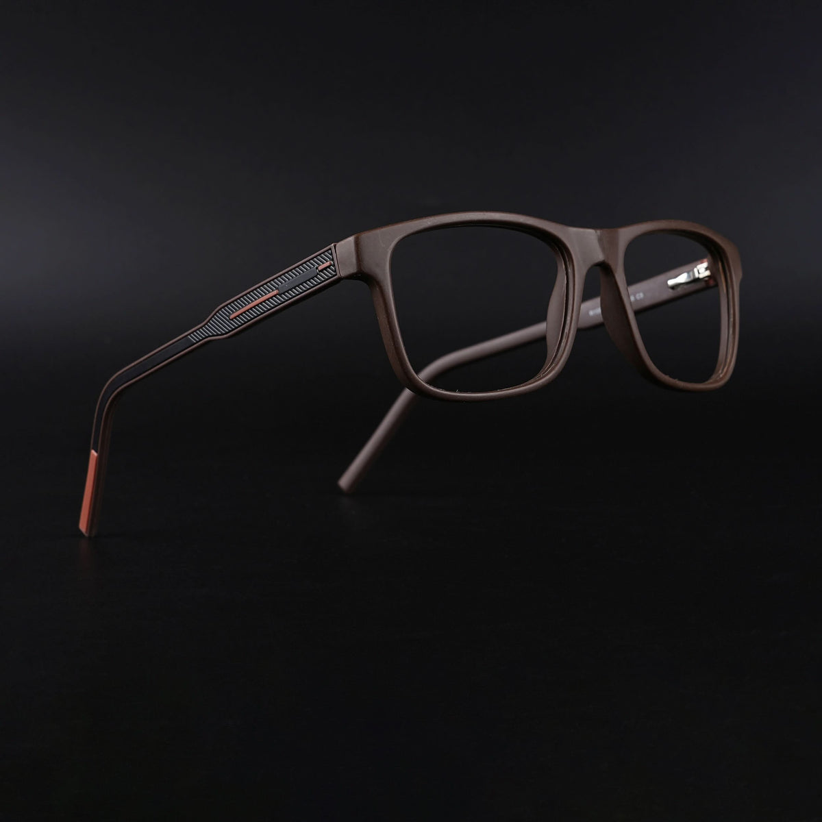 Eyejack Rush Matt Brown Square Eyeglasses for Men & Women (1008CL714-C10)