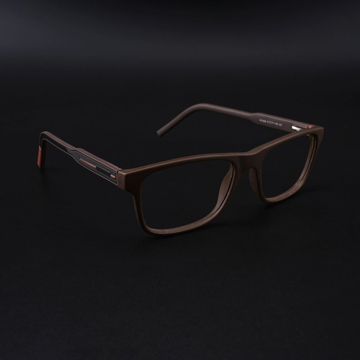 Eyejack Rush Matt Brown Square Eyeglasses for Men & Women (1008CL714-C10)