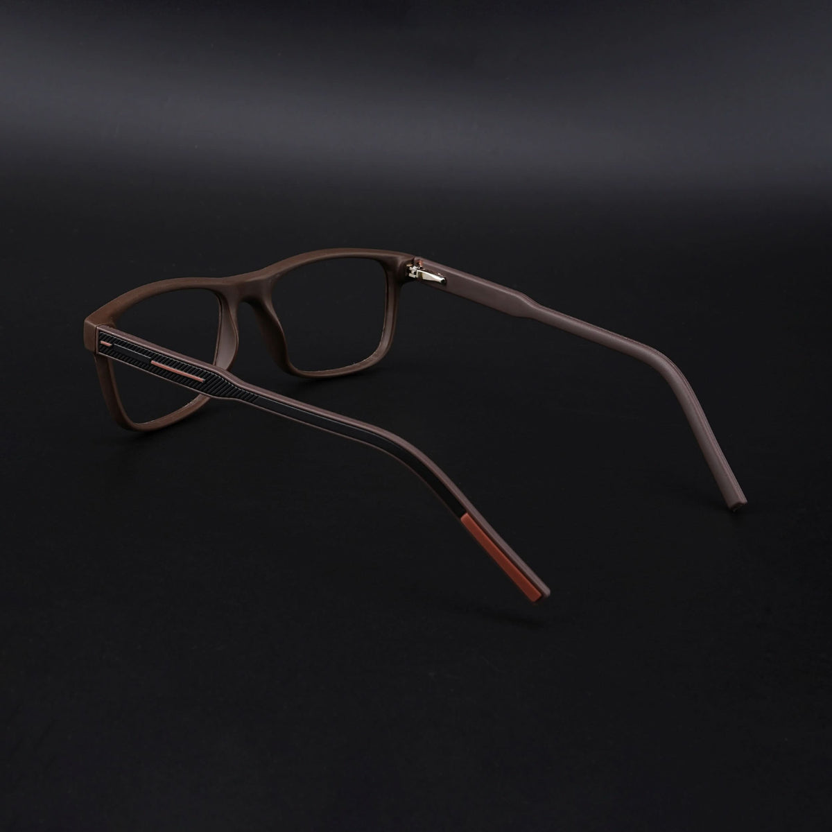 Eyejack Rush Matt Brown Square Eyeglasses for Men & Women (1008CL714-C10)