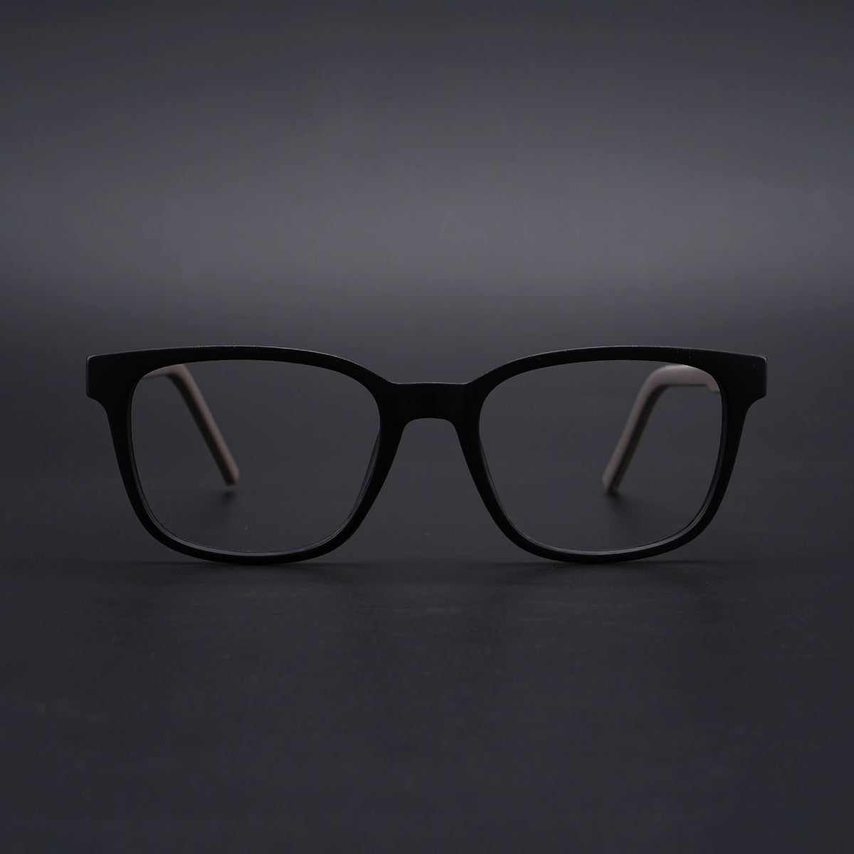 Eyejack Rush Matt Black Square Eyeglasses for Men & Women (1009CL715-C1)