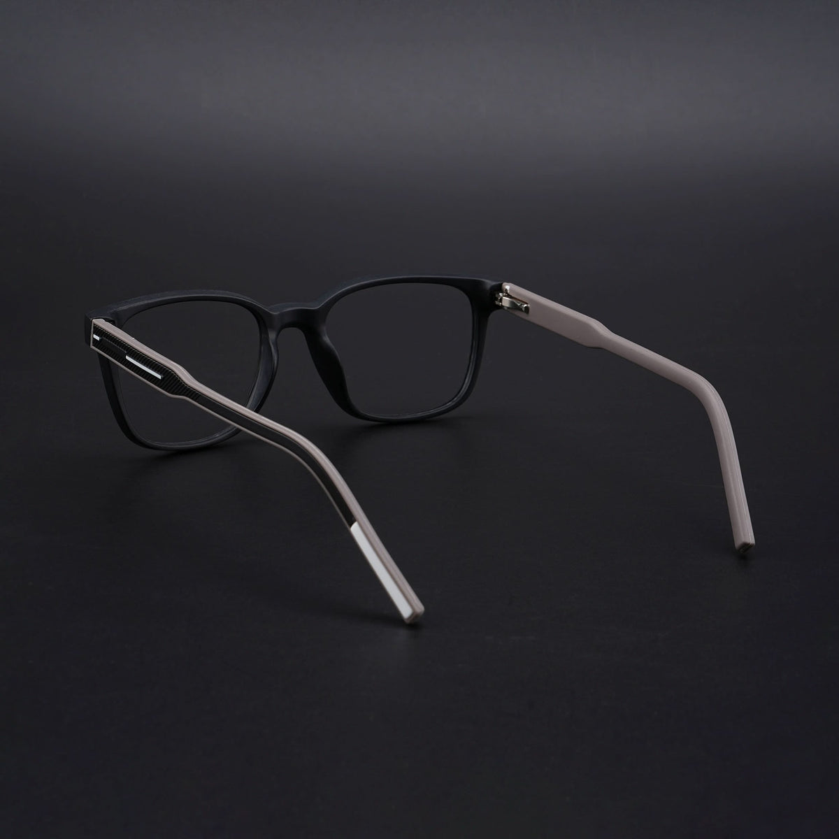 Eyejack Rush Matt Black Square Eyeglasses for Men & Women (1009CL715-C1)