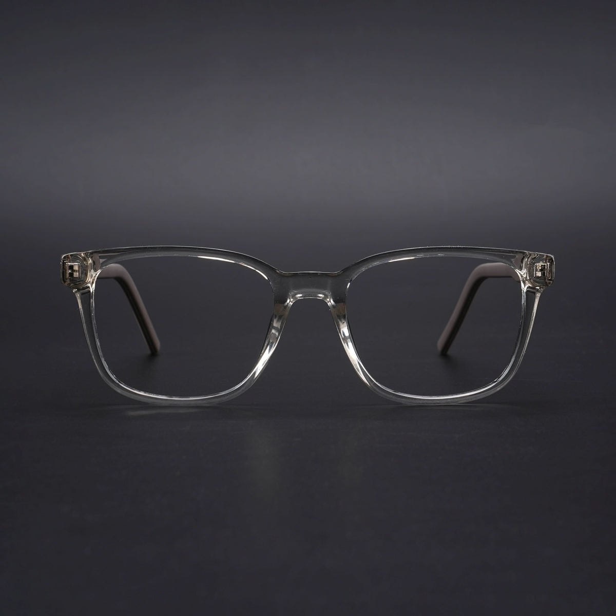 Eyejack Rush Transparent Square Eyeglasses for Men & Women (1009CL716-C2)