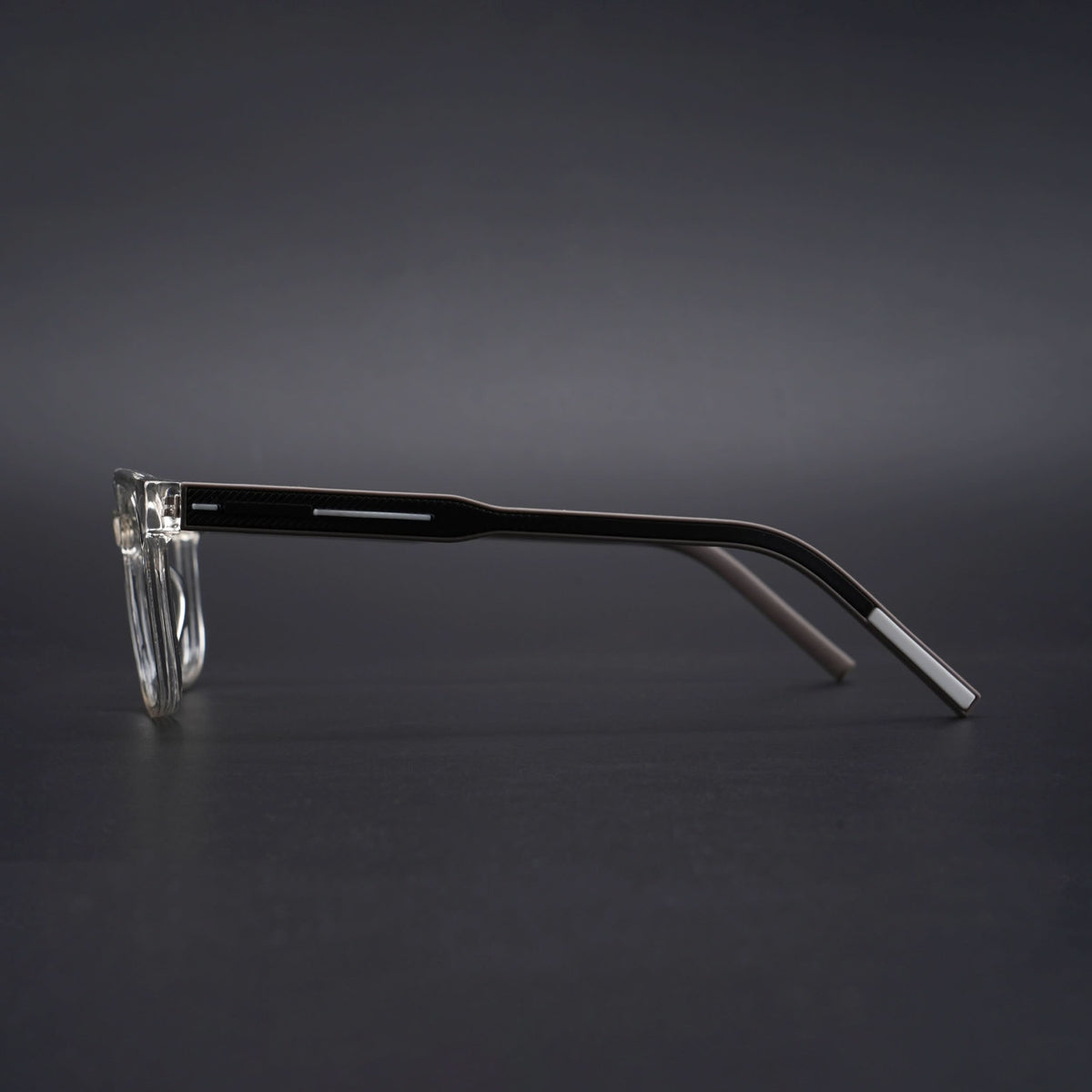 Eyejack Rush Transparent Square Eyeglasses for Men & Women (1009CL716-C2)