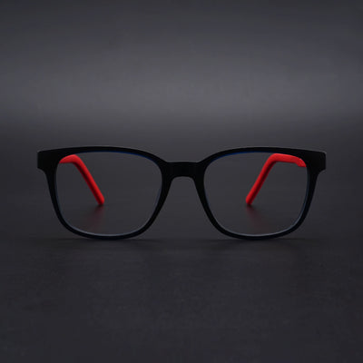 Eyejack Rush Navy Blue Square Eyeglasses for Men & Women (1009CL717-C3)