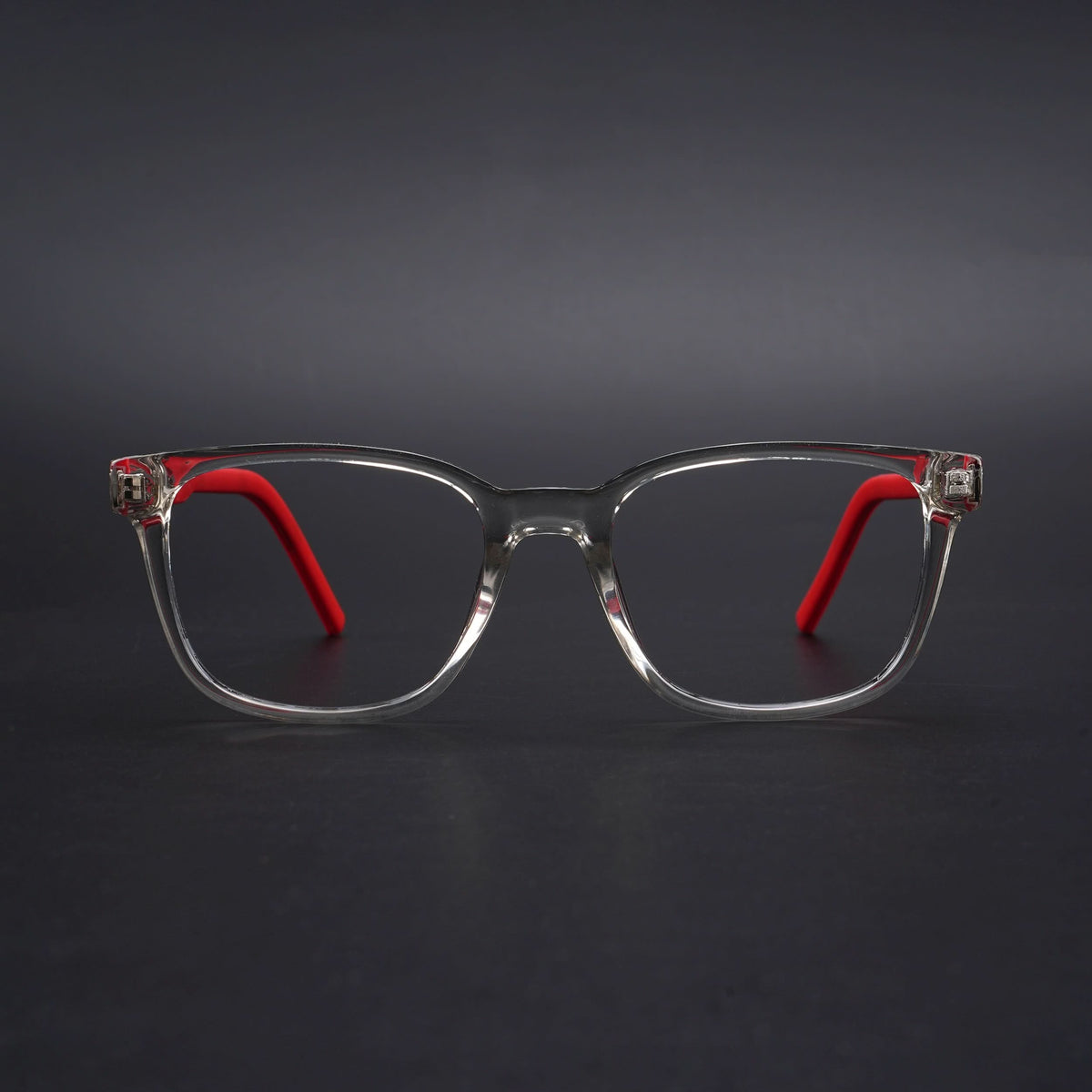 Eyejack Rush Transparent Square Eyeglasses for Men & Women (1009CL718-C4)