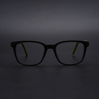 Eyejack Rush Matt Black Square Eyeglasses for Men & Women (1009CL719-C5)