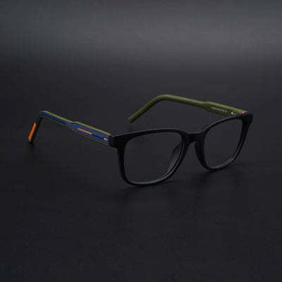 Eyejack Rush Matt Black Square Eyeglasses for Men & Women (1009CL719-C5)